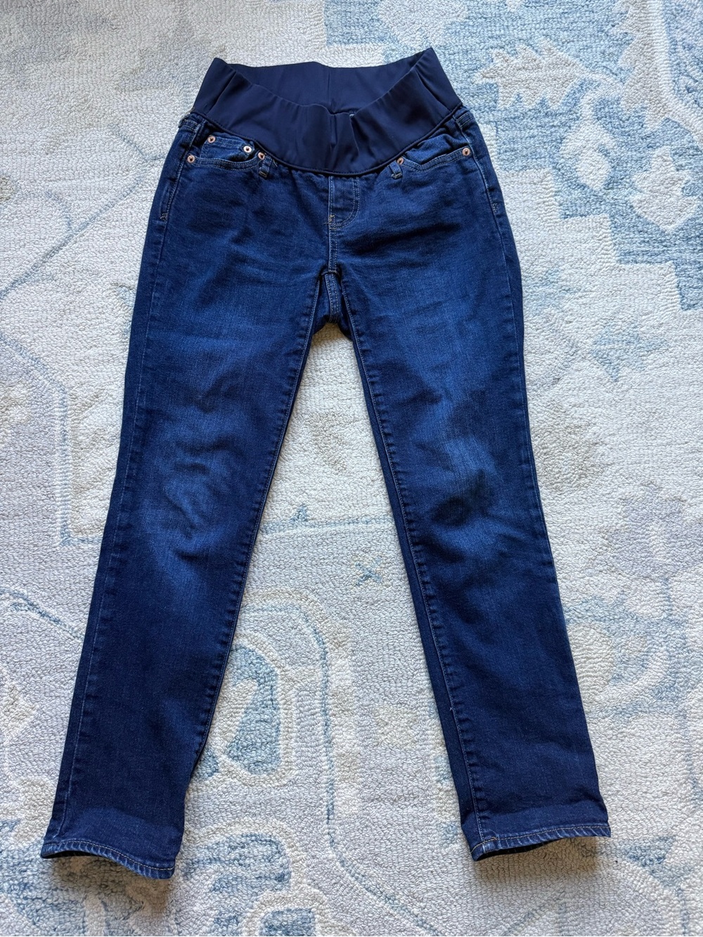 GAP Navy Maternity Jeans with Overband